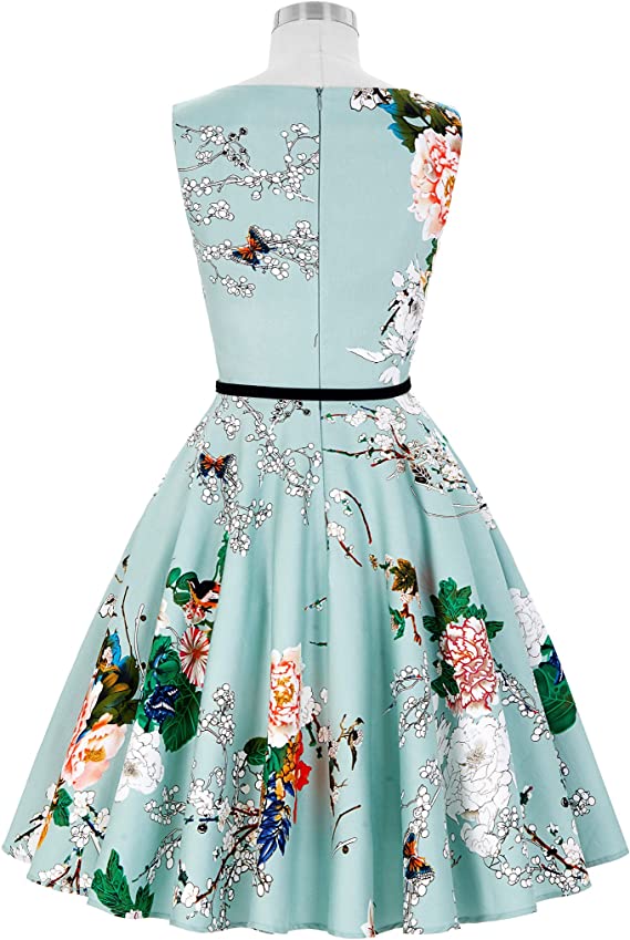 Swing 1950's Vintage Dress with Belt