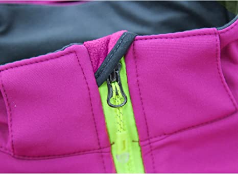 Boys Waterproof Softshell Jackets Fleece Lined Windpoof Raincoats with Hood