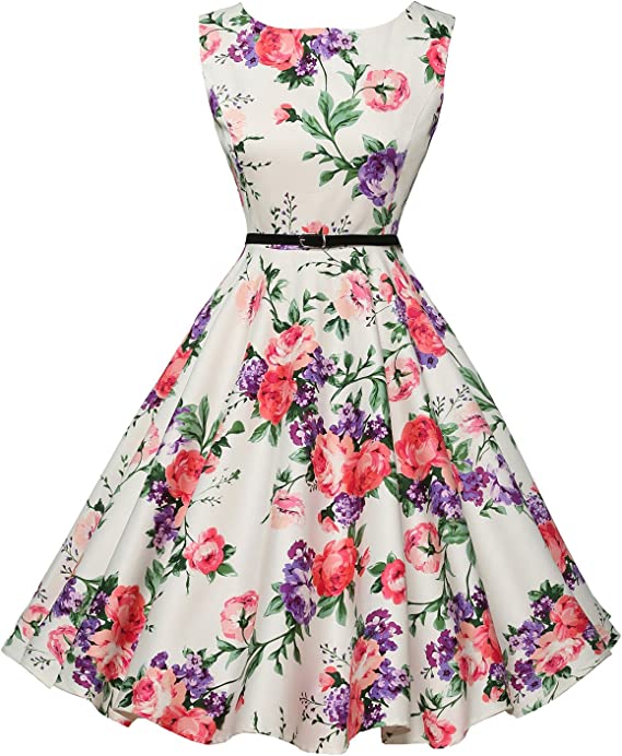 Swing 1950's Vintage Dress with Belt