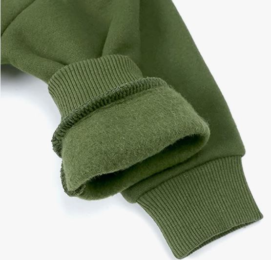 Tracksuit Kids Solid Color Hooded Sweatsuit Thick Cotton Pullover Sweatshirt + Pants Outfits Set