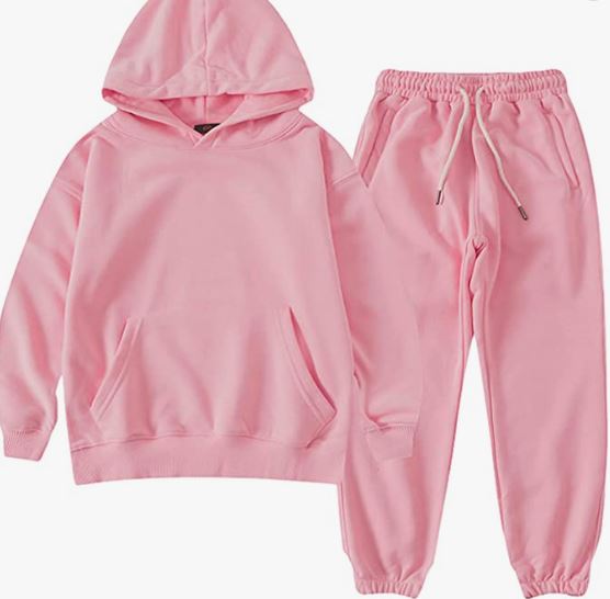 Boy's Hoodie Tracksuit Set Pullover Sweatshirt Jogging Pants 2 Pieces Sweatsuit
