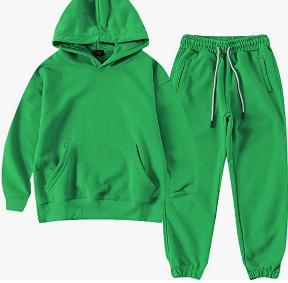 Boy's Hoodie Tracksuit Set Pullover Sweatshirt Jogging Pants 2 Pieces Sweatsuit