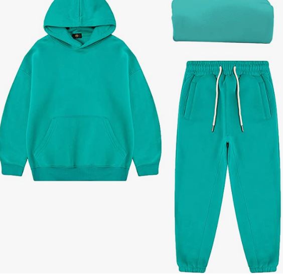 Boy's Hoodie Tracksuit Set Pullover Sweatshirt Jogging Pants 2 Pieces Sweatsuit