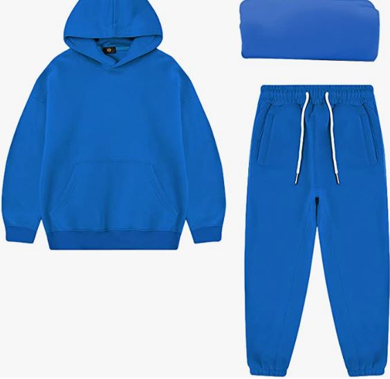Boy's Hoodie Tracksuit Set Pullover Sweatshirt Jogging Pants 2 Pieces Sweatsuit