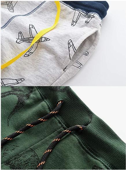 Boys Cotton Jogging Pants, Pull-On