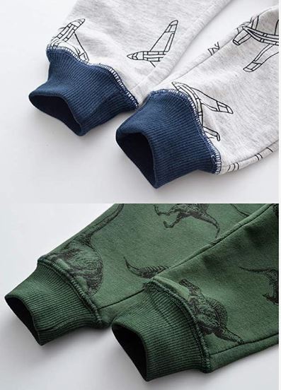 Boys Cotton Jogging Pants, Pull-On