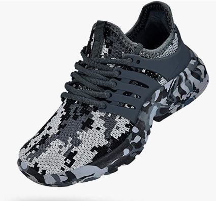 Breathable Lace-up Kids Running Shoes for Boys Girls