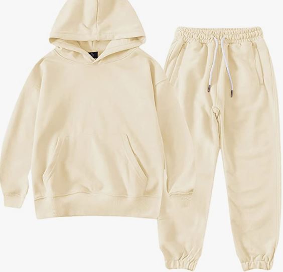 Boy's Hoodie Tracksuit Set Pullover Sweatshirt Jogging Pants 2 Pieces Sweatsuit