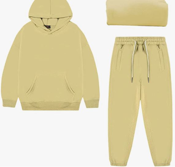 Boy's Hoodie Tracksuit Set Pullover Sweatshirt Jogging Pants 2 Pieces Sweatsuit