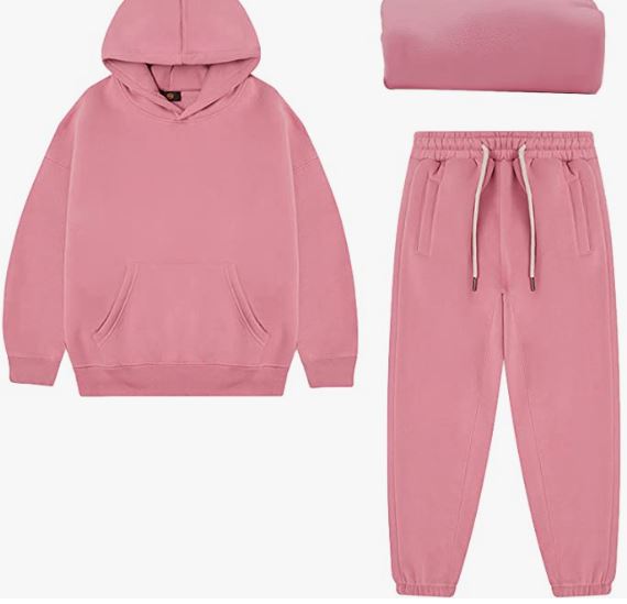 Boy's Hoodie Tracksuit Set Pullover Sweatshirt Jogging Pants 2 Pieces Sweatsuit