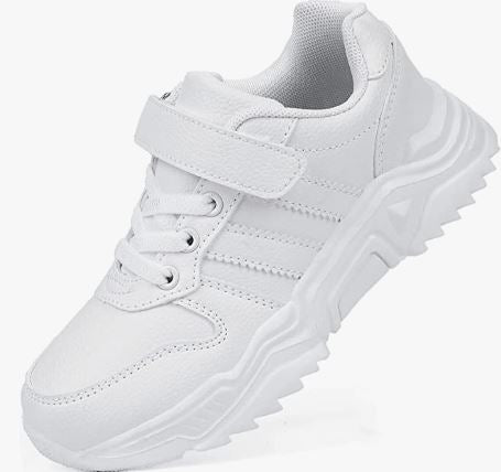 Unisex-Child White Boys Girls Shoes Antiskid Tennis Sneakers Outdoor Casual