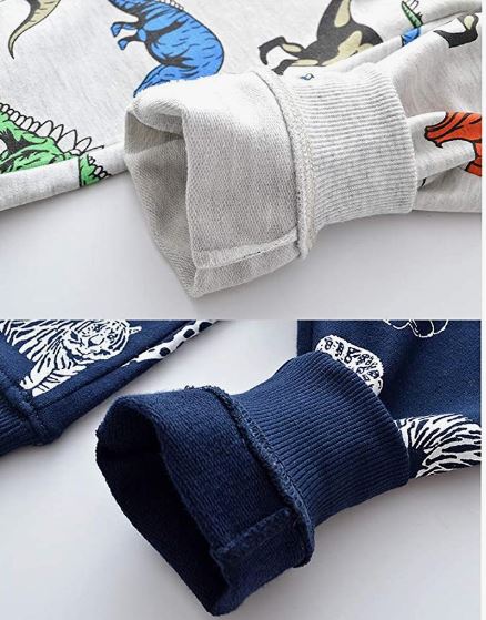 Boys Cotton Jogging Pants, Pull-On