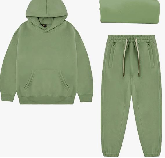 Boy's Hoodie Tracksuit Set Pullover Sweatshirt Jogging Pants 2 Pieces Sweatsuit