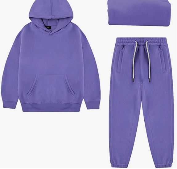 Boy's Hoodie Tracksuit Set Pullover Sweatshirt Jogging Pants 2 Pieces Sweatsuit