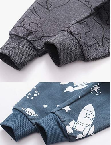 Boys Cotton Jogging Pants, Pull-On