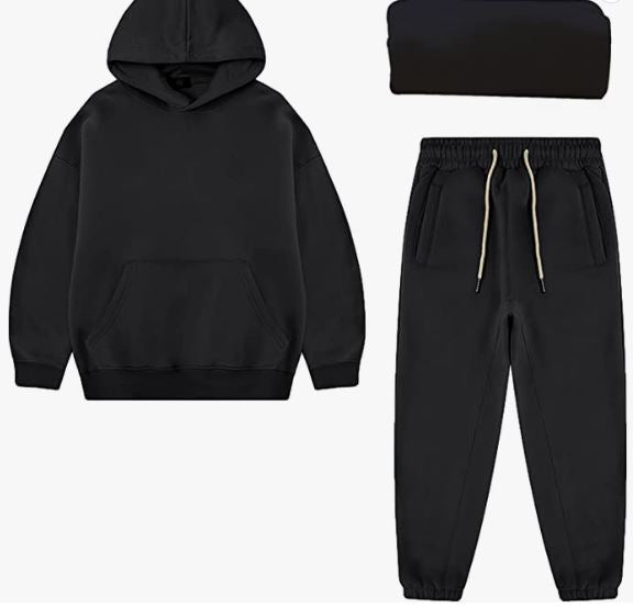 Boy's Hoodie Tracksuit Set Pullover Sweatshirt Jogging Pants 2 Pieces Sweatsuit