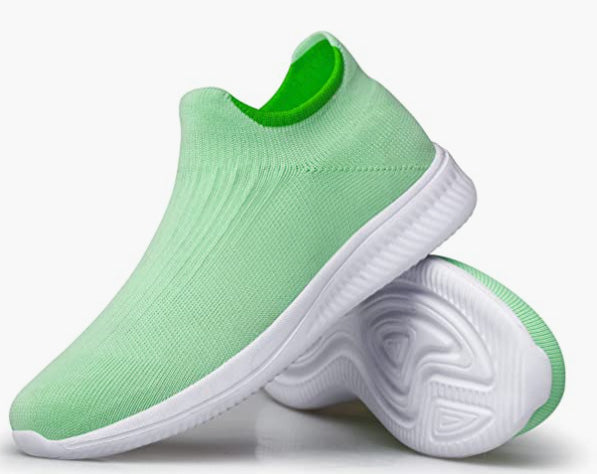 Walking Shoes Sock Sneakers Flat Pull-on Casual Working Athletic Tennis Gym Jogging