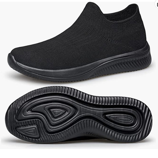 Walking Shoes Sock Sneakers Flat Pull-on Casual Working Athletic Tennis Gym Jogging