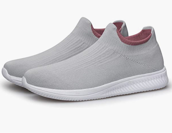 Walking Shoes Sock Sneakers Flat Pull-on Casual Working Athletic Tennis Gym Jogging