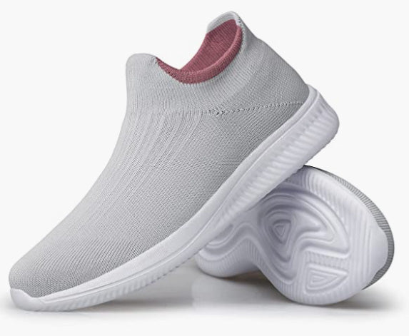 Walking Shoes Sock Sneakers Flat Pull-on Casual Working Athletic Tennis Gym Jogging
