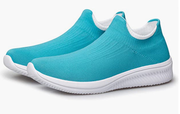 Walking Shoes Sock Sneakers Flat Pull-on Casual Working Athletic Tennis Gym Jogging