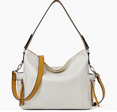Genuine Leather Hobo Handbags Designer Shoulder Tote Purses Crossbody Large Bag for Women