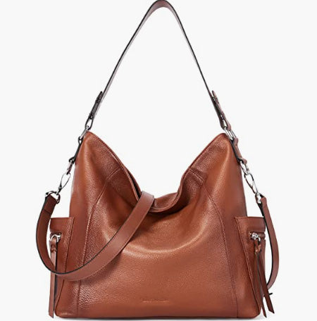 Genuine Leather Hobo Handbags Designer Shoulder Tote Purses Crossbody Large Bag for Women