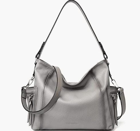 Genuine Leather Hobo Handbags Designer Shoulder Tote Purses Crossbody Large Bag for Women