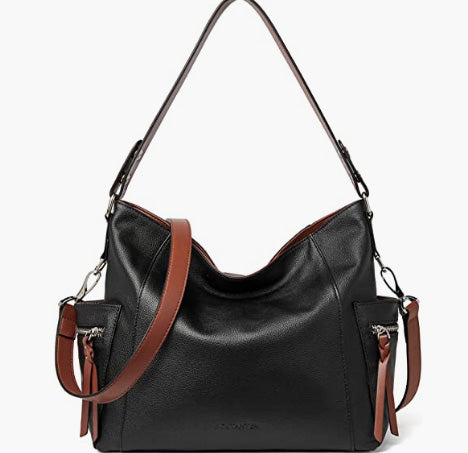Genuine Leather Hobo Handbags Designer Shoulder Tote Purses Crossbody Large Bag for Women