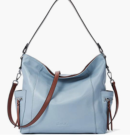 Genuine Leather Hobo Handbags Designer Shoulder Tote Purses Crossbody Large Bag for Women