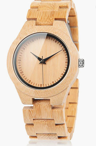 Wooden Watch with Full  Quartz Movement MEN