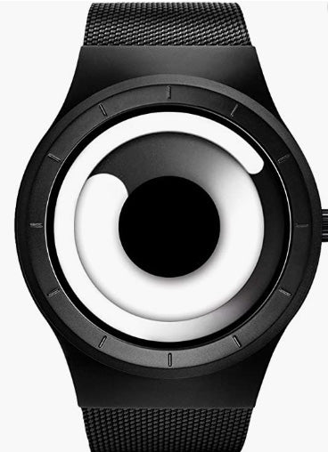 Fashion Cool Watch Men Original No Hands Design Watch Men Steel Mesh Men's Watch Clock Relogio Masculino Creative Wristwatch