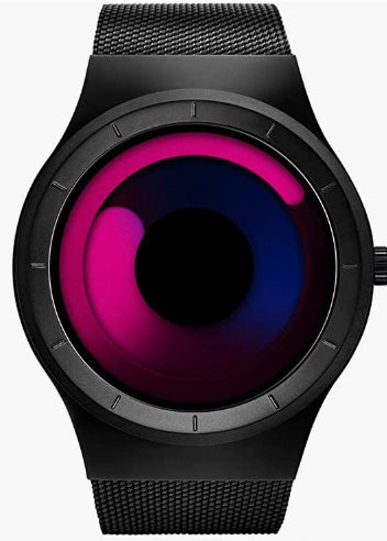 Fashion Cool Watch Men Original No Hands Design Watch Men Steel Mesh Men's Watch Clock Relogio Masculino Creative Wristwatch