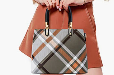 Tibes Top-Handle Handbags for Women Ladies Satchel Purse Splicing Color Shoulder Bag Fashion