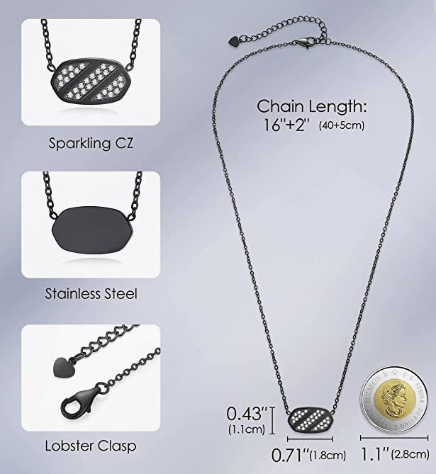 Dainty Hexagon Necklaces for Women Girls, Birthday Valentine’s Day Jewelry Gifts for Women Friend Wife Her