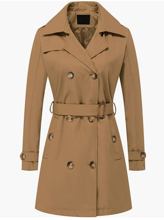 Overcoat Long Dress Jacket with Detachable Hood