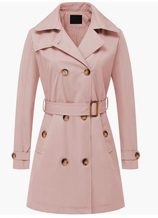 Coats Mid-Length Belted Overcoat