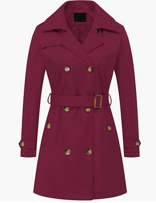 Coats Mid-Length Belted Overcoat
