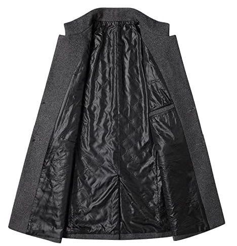 Winter Man Coats Plus Size Loose Cozy Warm Thicken