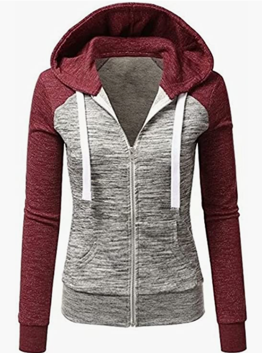Women Hoodie Sweater Warm Zipper Sweatshirt