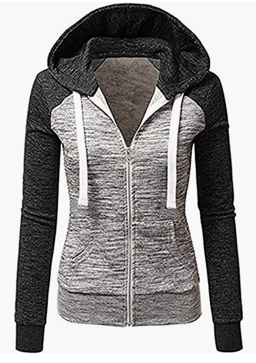 Women Hoodie Sweater Warm Zipper Sweatshirt