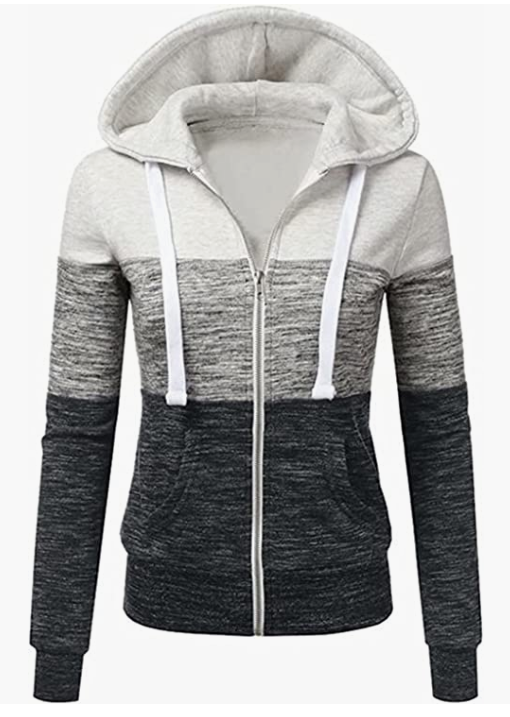 Women Hoodie Sweater Warm Zipper Sweatshirt