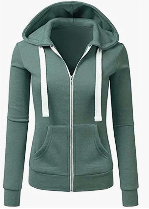Women Hoodie Sweater Warm Zipper Sweatshirt