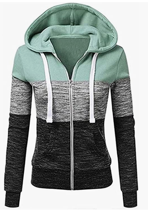 Women Hoodie Sweater Warm Zipper Sweatshirt