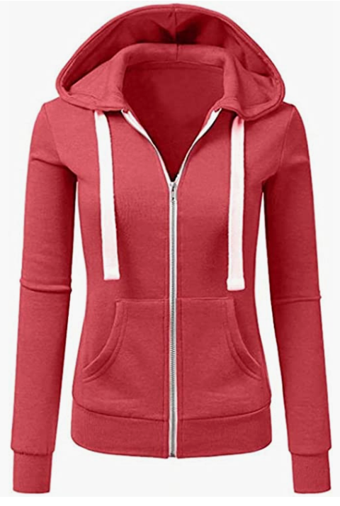 Women Hoodie Sweater Warm Zipper Sweatshirt