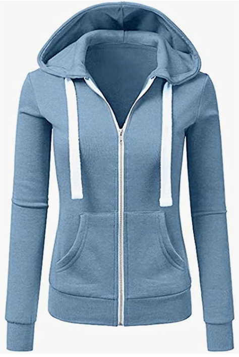 Women Hoodie Sweater Warm Zipper Sweatshirt