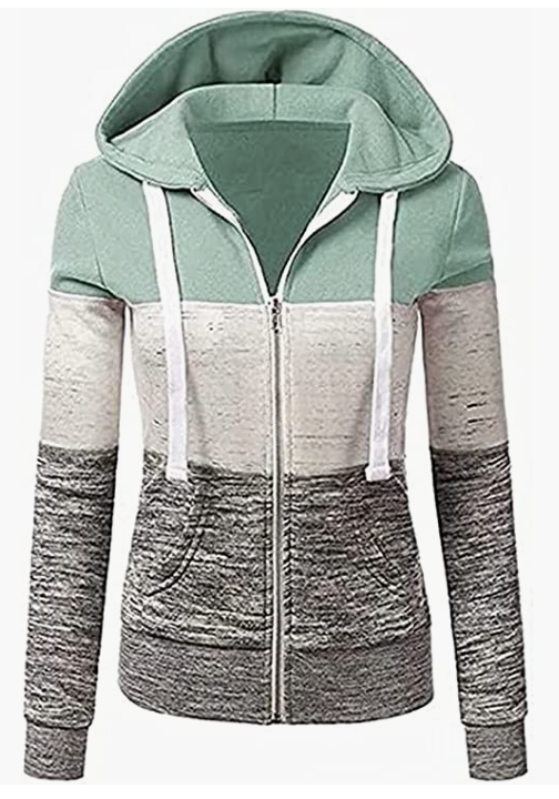Women Hoodie Sweater Warm Zipper Sweatshirt