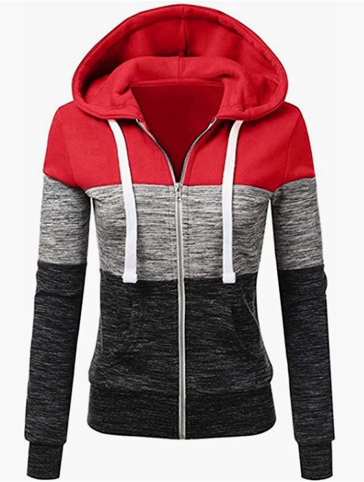 Women Hoodie Sweater Warm Zipper Sweatshirt