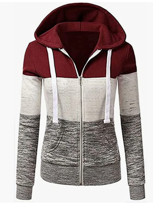Women Hoodie Sweater Warm Zipper Sweatshirt