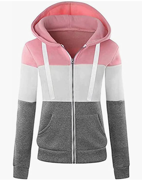 Women Hoodie Sweater Warm Zipper Sweatshirt